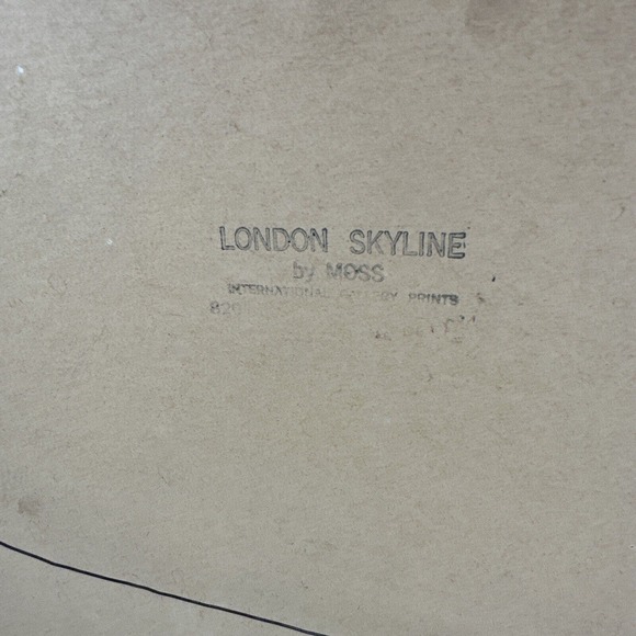 H.MOSS BIG BEN LONDON AT DAWN 12.5X26.5 COLOR LITHOGRAPH FRAMED - Picture 12 of 13